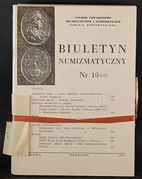 Biuletyn Numizmatyczny, zeszyty nr 1-10/1976, ko