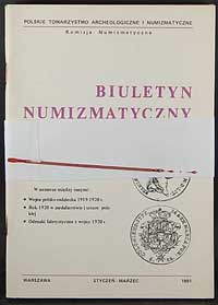 Biuletyn Numizmatyczny, zeszyty nr 1-12/1991, ko