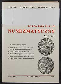 Biuletyn Numizmatyczny, zeszyty nr 1-4/1996, kom