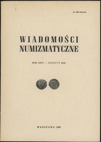 Wiadomości Numizmatyczne, zeszyt 4/1980 (94), op