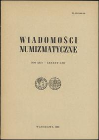 Wiadomości Numizmatyczne, zeszyt 2/1980 (92), op