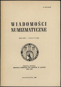 Wiadomości Numizmatyczne, zeszyt 3/1980 (93), op