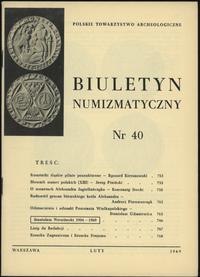 Biuletyn Numizmatyczny, zeszyt nr 40/1969, opraw