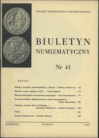 Biuletyn Numizmatyczny, zeszyt nr 41/1969, opraw