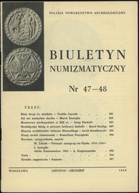 Biuletyn Numizmatyczny, zeszyt nr 47-48/1969, op