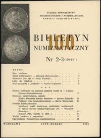 Biuletyn Numizmatyczny, zeszyt nr 2-3/1975 (100-