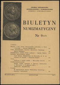 Biuletyn Numizmatyczny, zeszyt nr 9/1977 (127), 