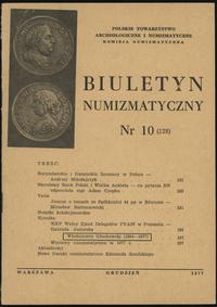 Biuletyn Numizmatyczny, zeszyt nr 10/1977 (128),