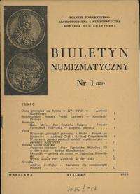 Biuletyn Numizmatyczny, zeszyt nr 1/1978 (129), 