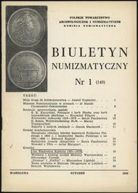 Biuletyn Numizmatyczny, zeszyt nr 1/1980 (149), 