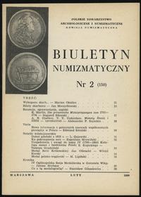 Biuletyn Numizmatyczny, zeszyt nr 2/1980 (150), 