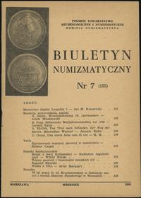 Biuletyn Numizmatyczny, zeszyt nr 7/1980 (155), 