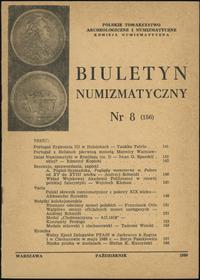 Biuletyn Numizmatyczny, zeszyt nr 8/1980 (156), 