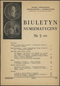Biuletyn Numizmatyczny, zeszyt nr 2/1981 (160), 