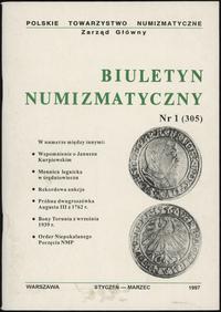 Biuletyn Numizmatyczny, zeszyt nr 1/1997 (305), 
