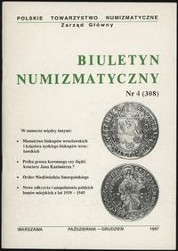 Biuletyn Numizmatyczny, zeszyt nr 4/1997 (308), 