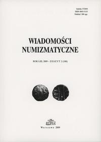 Wiadomości Numizmatyczne, rok LIII, zeszyt 2/200