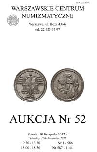 Katalog aukcji  WCN nr 52 (10.11.2012)