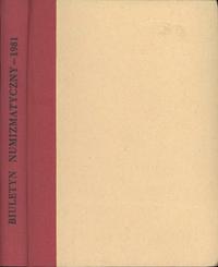 Biuletyn Numizmatyczny, kompletny rocznik 1981, 