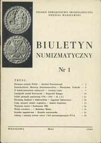 Biuletyn Numizmatyczny, zeszyt nr 1/1965, oprawa