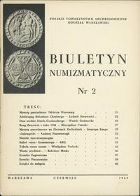 Biuletyn Numizmatyczny, zeszyt nr 2/1965, oprawa