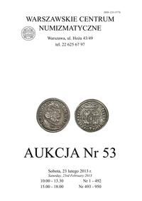 Katalog aukcji WCN nr 53, 23.02.2013