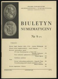 Biuletyn Numizmatyczny, zeszyt nr 9(77) - Listop