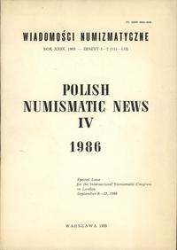 Wiadomości Numizmatyczne, rok XXIX (1985), zeszy