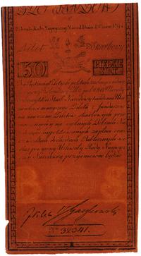 50 złotych 8.06.1794, seria C, dolny lewy róg le