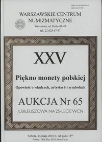 literatura numizmatyczna, Katalog aukcyjny 65. aukcji WCN: Witold Garbaczewski – Piękno monety polsk..