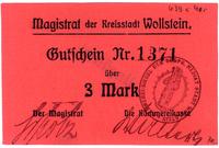 3 marki (1914), Wolsztyn, na odwrocie UNGÜLTIG, 