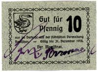 10 fenigów ważne do 31.12.1918, rożne podpisy
