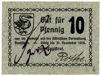 10 fenigów ważne do 31.12.1918, odmienne podpisy