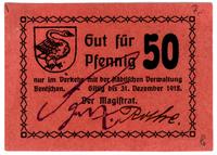 50 fenigów ważne do 31.12.1918, odmienne podpisy
