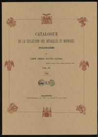 wydawnictwa polskie, Comte Emeric Hutten-Czapski - Catalogue de la Collection des Medailles et ..