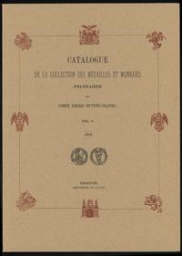 wydawnictwa polskie, Comte Emeric Hutten-Czapski - Catalogue de la Collection des Medailles et ..