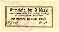2 marki (1914), Szubin, na odwrocie numeracja,  
