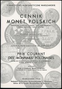 wydawnictwa polskie, Berezowski Konrad – Cennik monet polskich. Panowanie Stanisława Augusta, o..