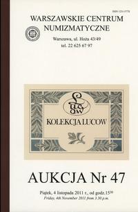 literatura numizmatyczna, Katalog 47 aukcji WCN, 4.11.2011