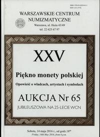 literatura numizmatyczna, Katalog aukcyjny 65. aukcji WCN: Witold Garbaczewski – Piękno monety polsk..