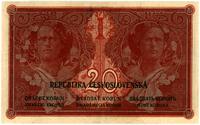 20 koron 15.04.1919, rzadki banknot projektu Alf