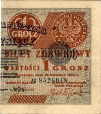1 grosz 28.04.1924, Miłczak 42eP