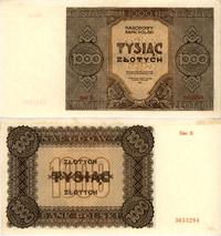 1.000 złotych 1945, na marginesie strony odwrotn