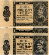 1 złoty 1.10.1938, druk dwustronny strony główne