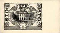 100 złotych 1.03.1940, tylko czarny poddruk stro