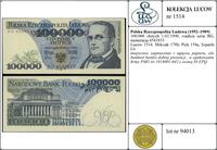 Polska, 100.000 złotych, 1.02.1990