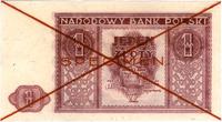 1 złoty- SPECIMEN 15.05.1946, Miłczak 123