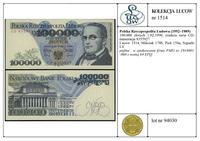 Polska, 100.000 złotych, 1.02.1990