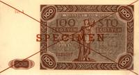 100 złotych- SPECIMEN 15.07.1947, Ser.A 1234567,
