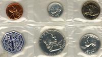 zestaw menniczy monet 1,5,10,25 i 50 centów 1963